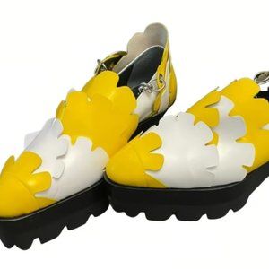 Mulberry Leather Chain-Link Shoes - EU 38